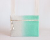 Mint ombre cross-body tas