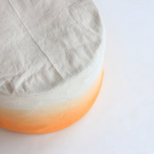 Orange ombre bean bag cover image 3