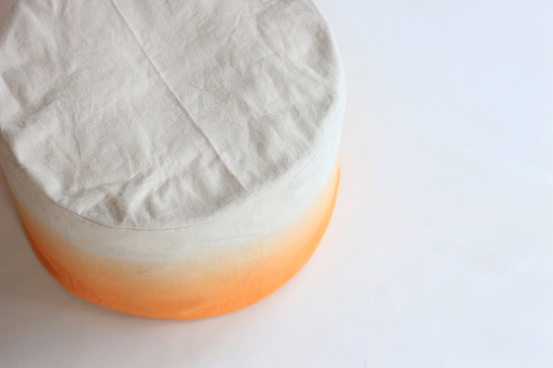 Orange ombre bean bag cover image 3