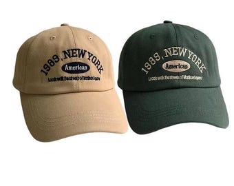 Geborduurde baseballpet van New York | Verstelbare uniseks sportmuts