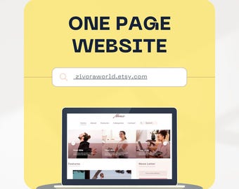Ontwerp van een website met één pagina | Aangepaste WordPress-website met één pagina