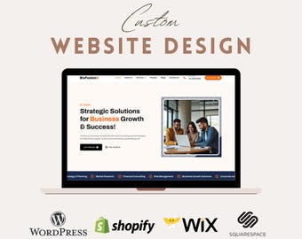 Custom Website Design Service, Shopify Store Setup, WordPress Web Developer, Wix Website Designer, Squarespace Business Site