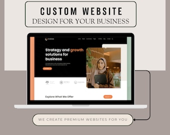 Custom Website Design for Small Business, Responsive WordPress Web Design Service, Professional Mobile Friendly Business Site Design