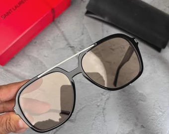 Gafas de sol Saint Laurent SL 545 Negro/Amarillo Claro (001)