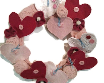 Valentine's Day Heart Wreath