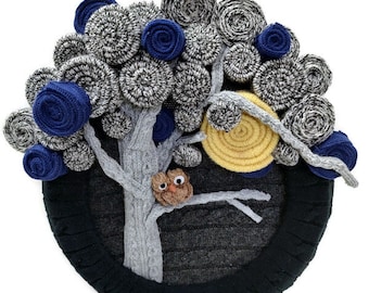 Night Owl Sweater Wreath