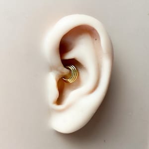 Titanium 16g coin daith hoop, daith huggie, hoop huggies, cartilage piercing, cartilage earrings, helix hoops, nose ring, septum ring