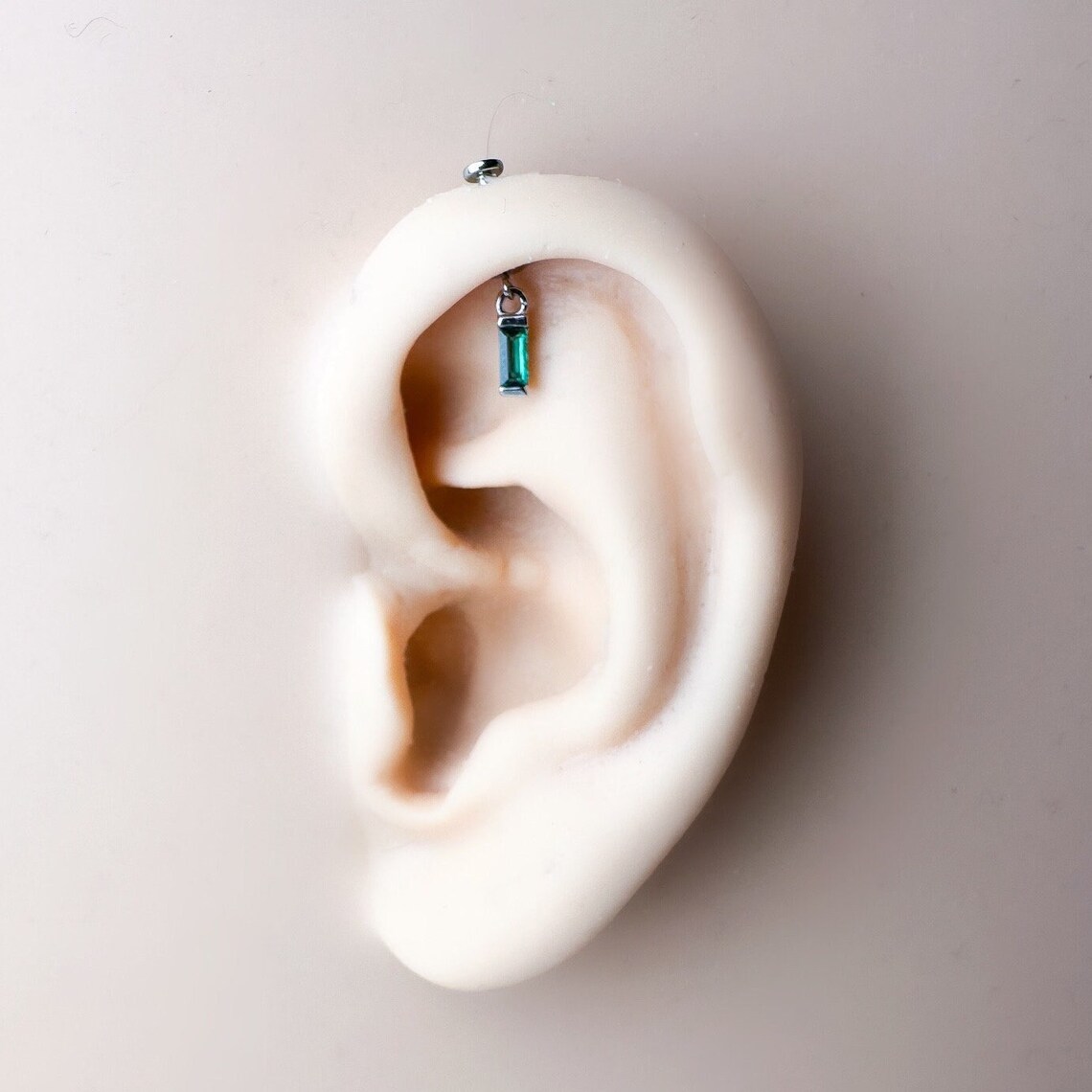 Dainty F136 Titanium 16G Aurora Push Pin Flat Back Vertical Helix ...