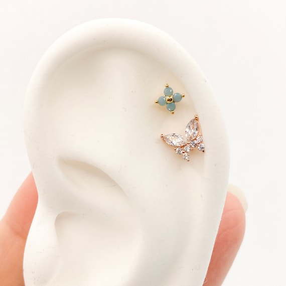 Tiny Monarch Butterfly Earrings Tiny Monarch Butterfly Earrings