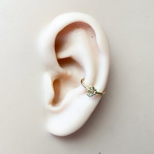 16g Titanium Little Bee Conch Hoop Piercing, Hoop Earring, hypoallergenic earrings, tarnish resistant, cartilage piercing