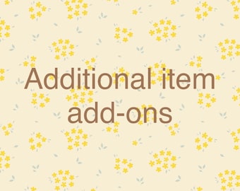 Additional posts or minor earring components add-on.