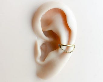 14g 16g 18g Implantat-Titan-Kettenring, Conch-Ring, Septum-Ring-Piercing F128, Titanring-Ring, Knorpelpiercing, Conch-Ring, Goldring