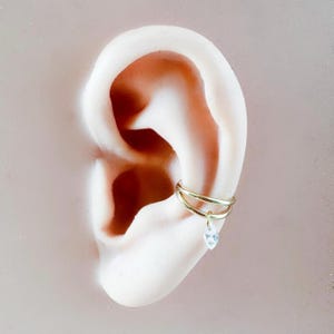 16g Implant Grade Titanium Double Hoop Marquise CZ Charm conch, septum ring piercing F128 titanium ring hoop cartilage piercing, conch hoop