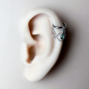 16g 18g 6mm 8mm 10mm 12mm Camellia Implant Grade Titanium Chain Gem Hoop conch, septum ring piercing , conch hoop, gold hoop