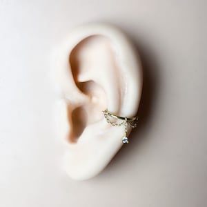 16 g 18 g 6 mm 8 mm 10 mm 12 mm Lylia implant Grade Titanium Chain Gem Hoop Conch, piercing anneau de septum, conque, cerceau en or, cerceau en argent