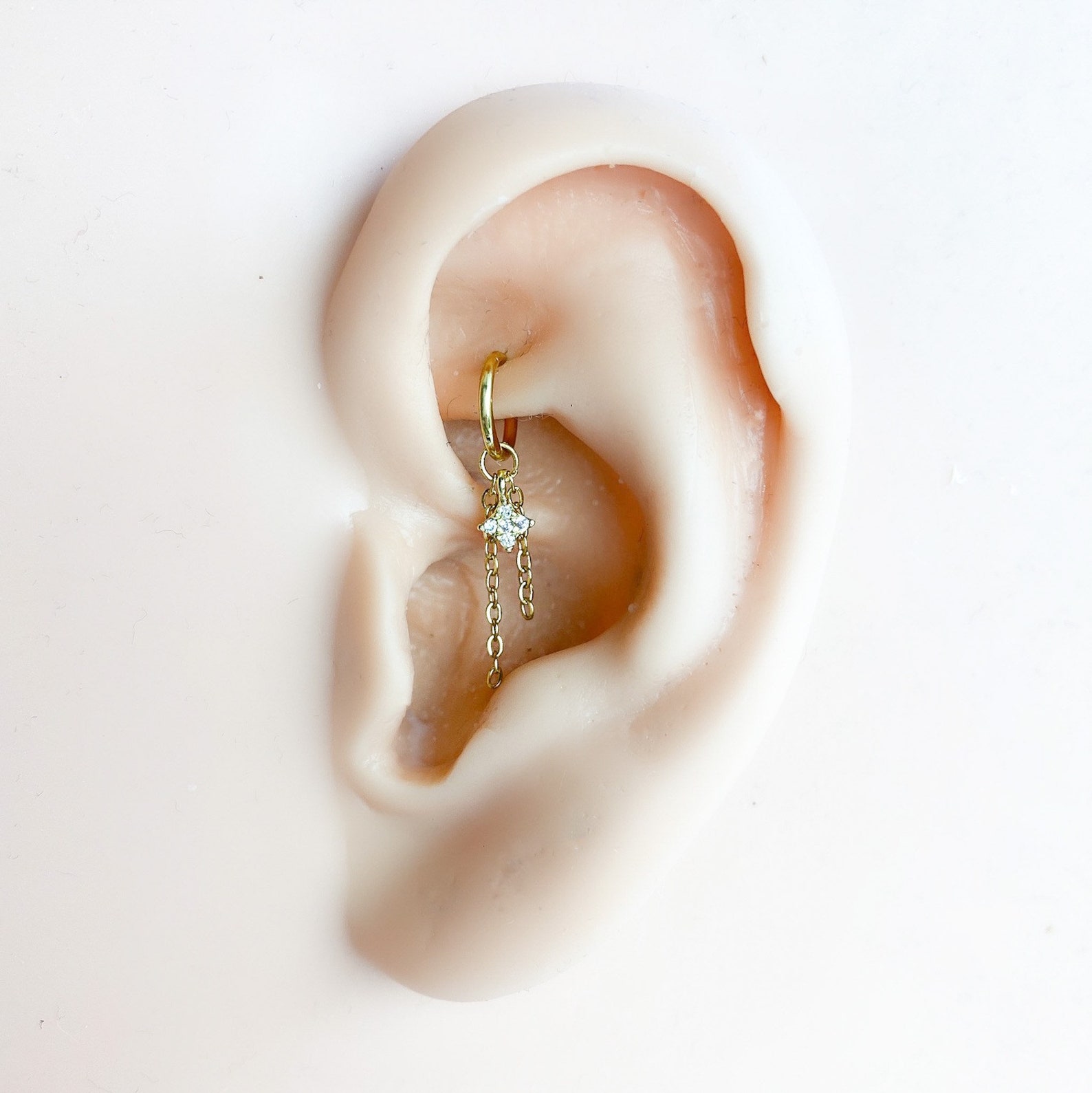 Star Rook Piercing Dainty Wish Upon a Star Rook 6mm 8mm 16g 18g 20g 316L Surgical Steel ...