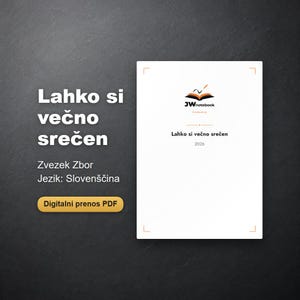 Caderno de notas Congresso 2026 em esloveno | Lahko si večno srečen - JwNotebook.org