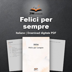 Quaderno appunti Congresso 2026 in italiano - Felici per sempre - JwNotebook.org