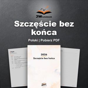 Caderno de notas Congresso 2026 em polonês - Szczęście bez końca - JwNotebook.org