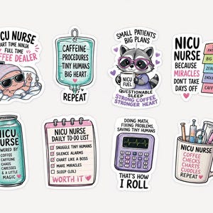 Pegatinas de enfermeras de la UCIN