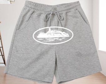 100% Cotton Graphic Shorts – Unisex Streetwear Lounge Style