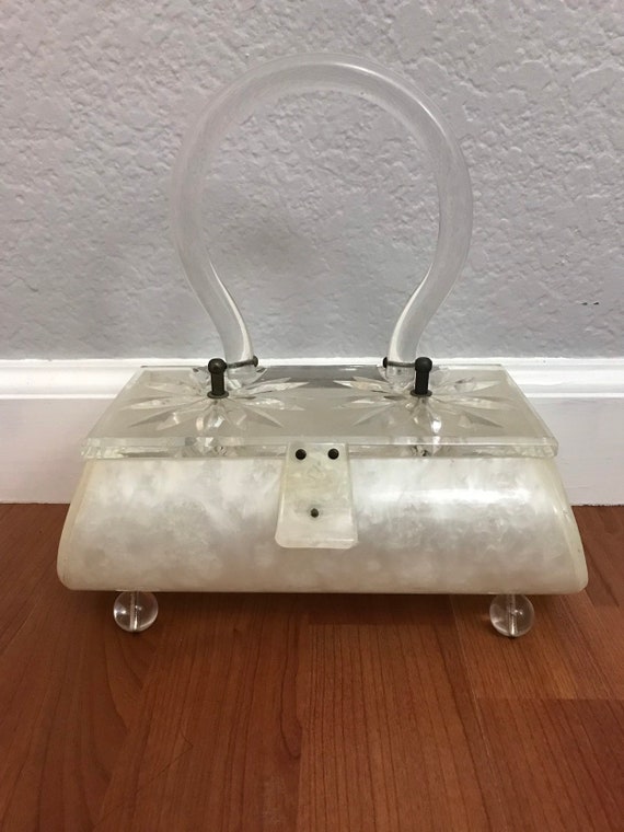 lucite handbags