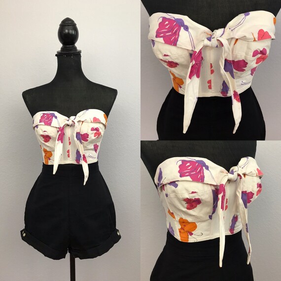 Vintage 1950s butterfly top her bra top sun top co