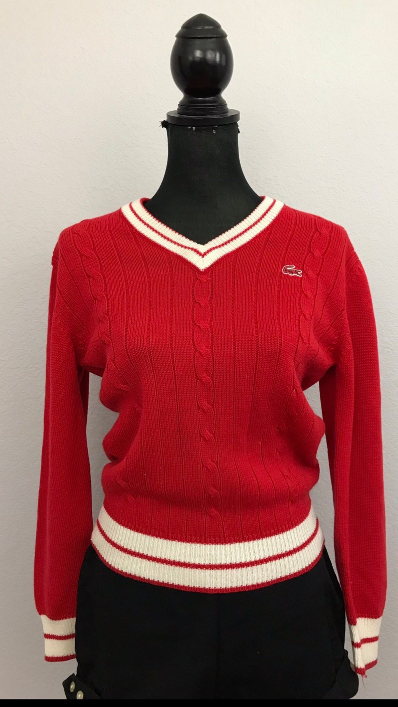 izod red sweater