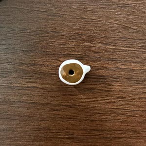 Coffee Cup Beads, Peruvian Ceramic, Java