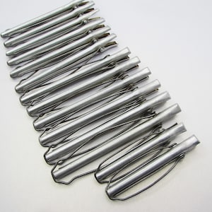 Vintage 1930s GOODY Aluminum Curler Set- Small Diameter Hair Rollers- Water Finger Waver Clips