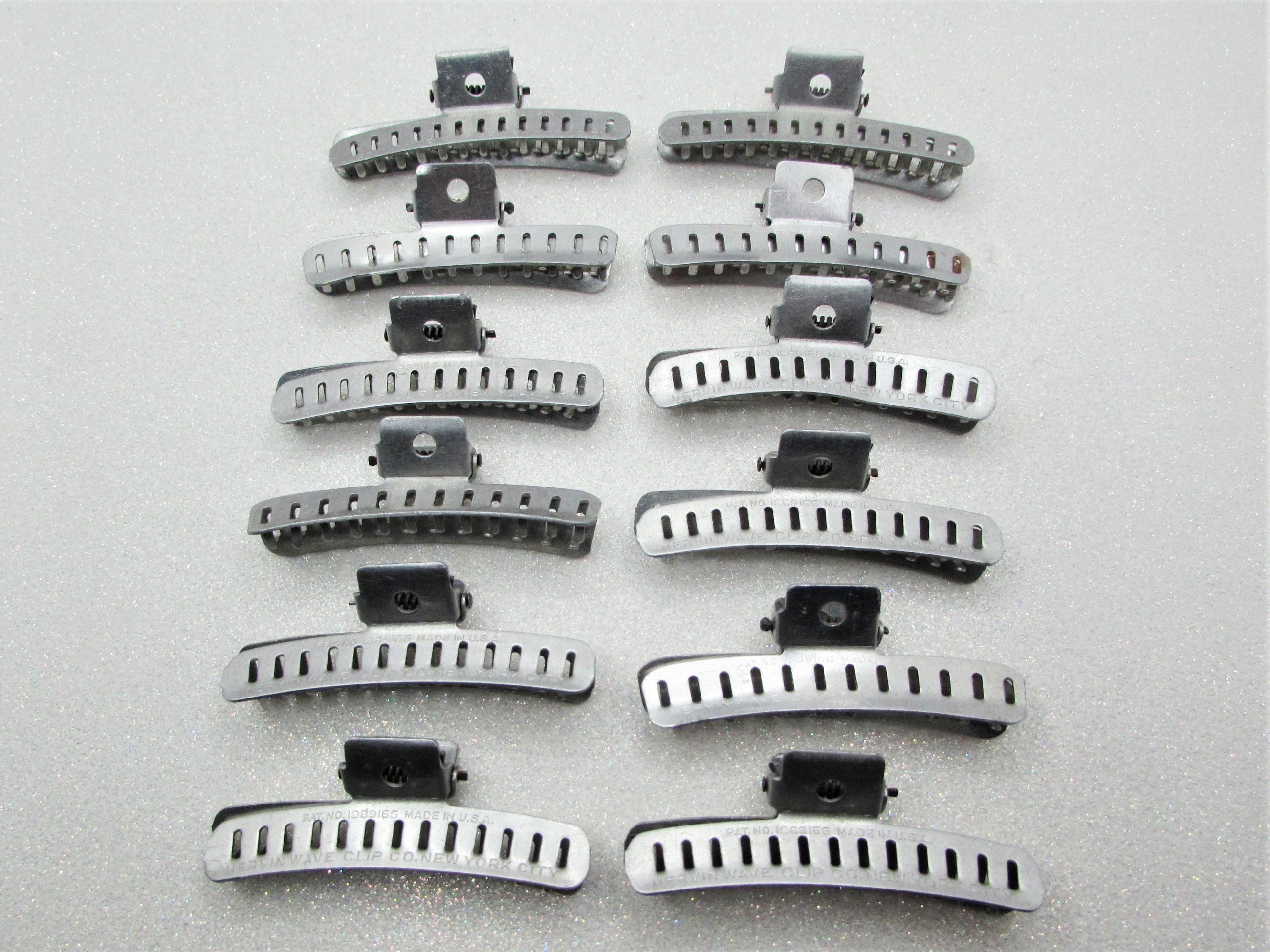 Large Lot of Vintage Aluminum Hair Wave Clamps and Metal Finger Wave Clips multi Amazon.com: Vintage of Metal Finger Wave Hair Clips Clamps  main image 2