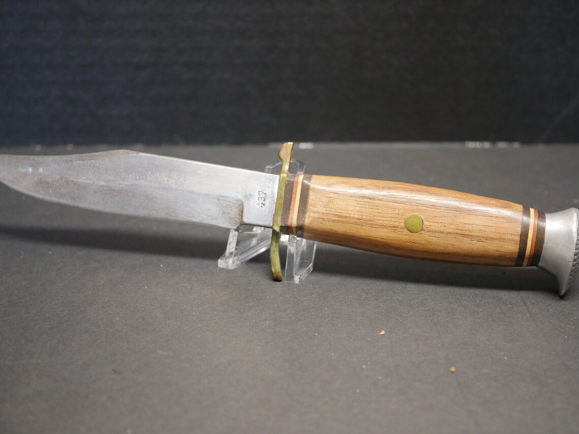 York Cutlery Co. Walnut Handle Hunting Knife 437 Etsy