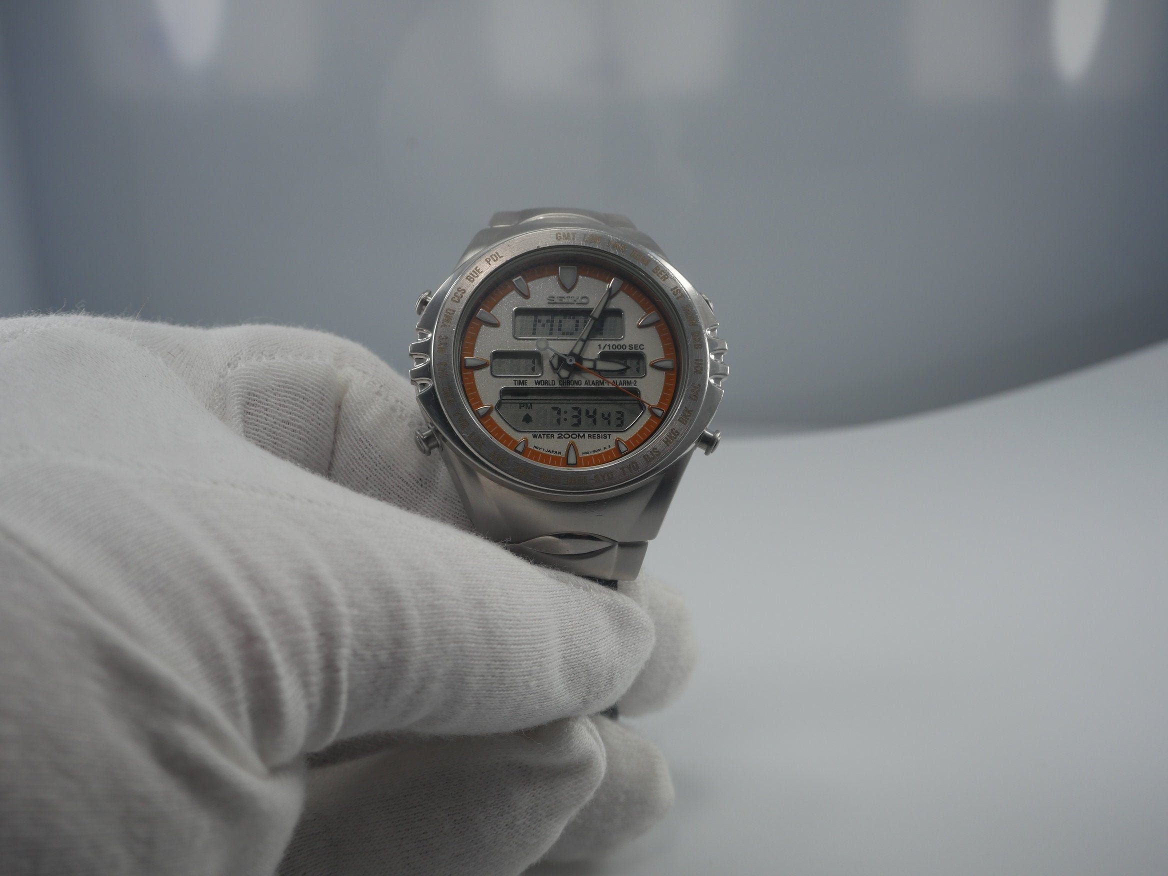 Rare Seiko World Time macchina Sportiva Giugiaro | Etsy Ireland
