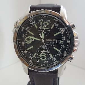 Seiko Solar Chronograph V172-0AG0 - Etsy