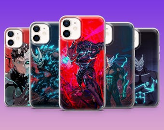 Kaiju No 8 Phone Case Kafka Hibino Kaiju Anime Cover for iPhone 17Pro,16,15,14,13,12, Samsung S26, S25, S24, S23Fe, A16, A56, Pixel 10, 9Pro