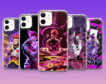 Hisoka Phone Case Hunter x Anime Manga Cover for iPhone 17Pro, 16, 15, 14, 13, 12, Samsung S26, S25, S24, S23Fe, A16, A56, Pixel 10, 9Pro
