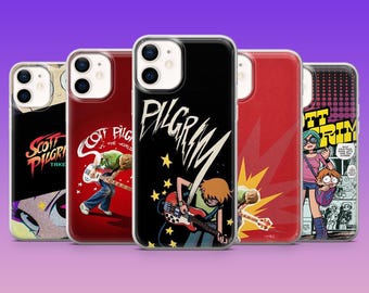 Scott Pilgrim Phone Case Ramona Flowers Gaming Comic Cover for iPhone 17Pro,16,15,14,13,12, Samsung S26,S25,S24,S23Fe,A16,A56, Pixel 10,9Pro