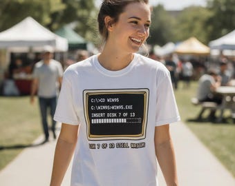 Windows 95 Shirt, Retro Computer Install Screen Tee, 90s Tech Nostalgia Gift