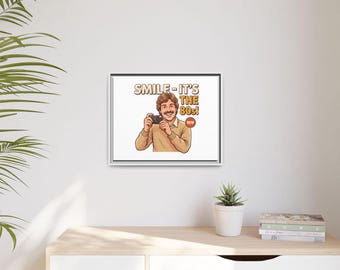 Smile It's the 80s Retro Photographer Poster | Canvas