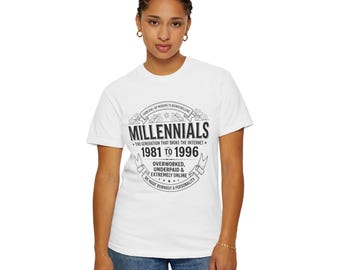 Millennials 1981 to 1996 T-Shirt | Generation That Broke The Internet Tee