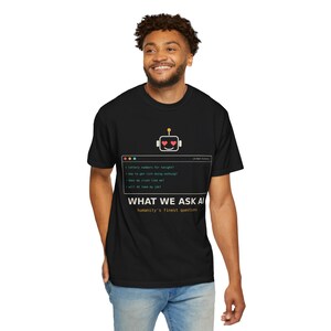 Funny AI Meme T-Shirt, Programmer Tech Humor Tee, Developer Gift image 4