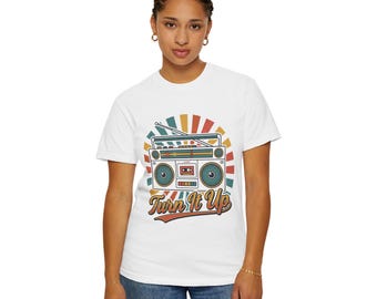 80s Boombox Retro Music Tee | Vintage Ghetto Blaster Shirt