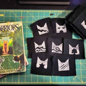 war cats clans - block printed patch