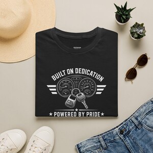 This Isn't A Job It's Who I Am Trucker Shirt, Built On Dedication Tee, Powered By Pride Truck Driver Gift, CDL Driver Shirt