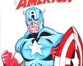 Captain America Sketch Cover