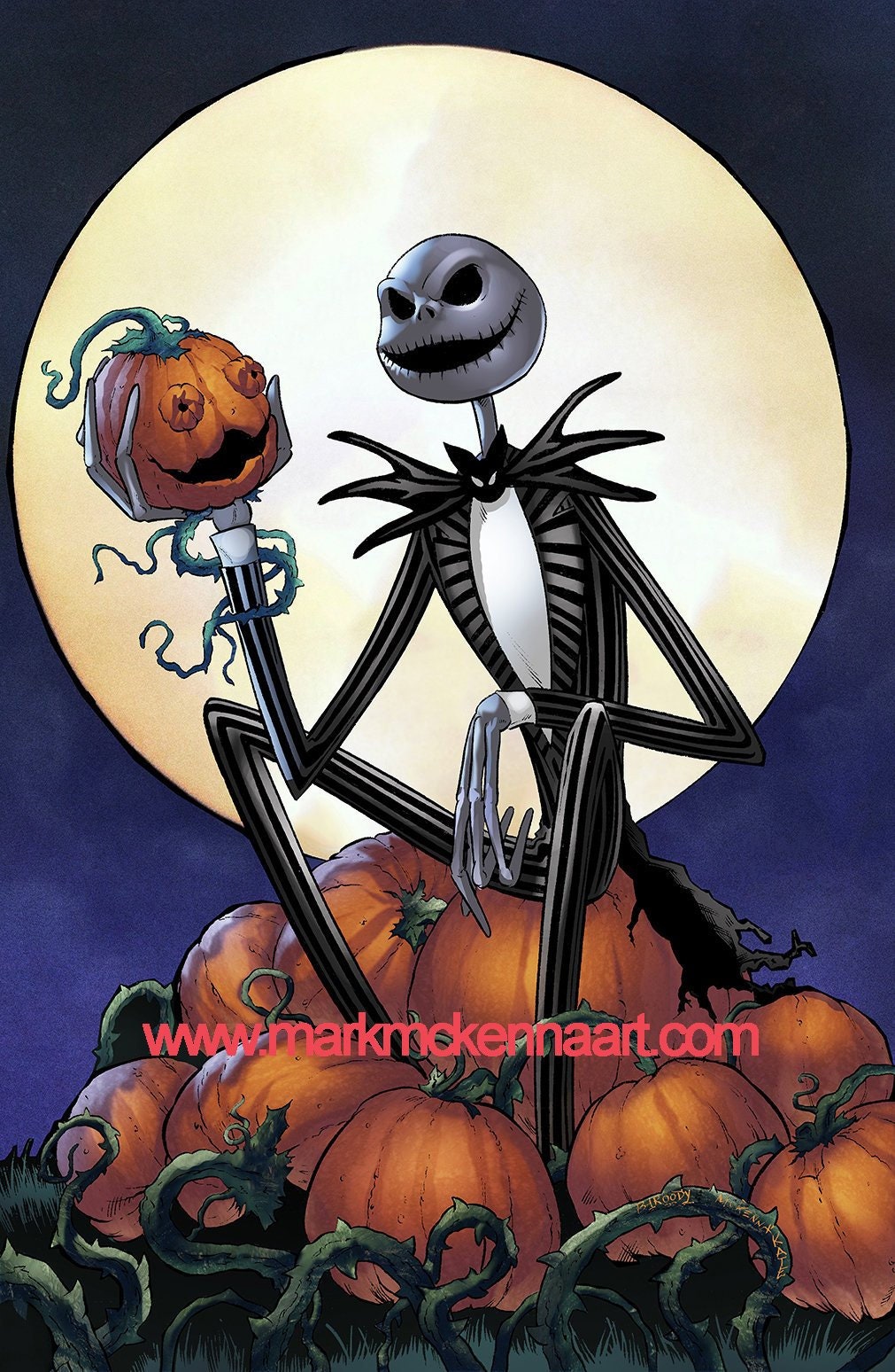Jack Skellington And Zero The Ghost Dog From Nightmare Before Christmas