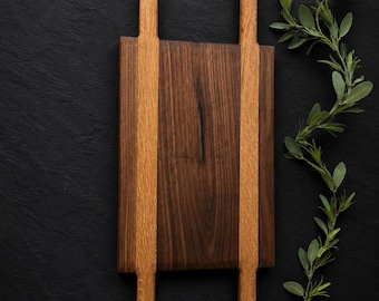 Handmade Walnut and Oak Charcuterie Board / Serving Tray