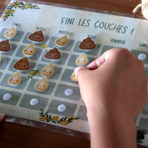 Tableau de Propreté Enfant | Apprentissage du Pot