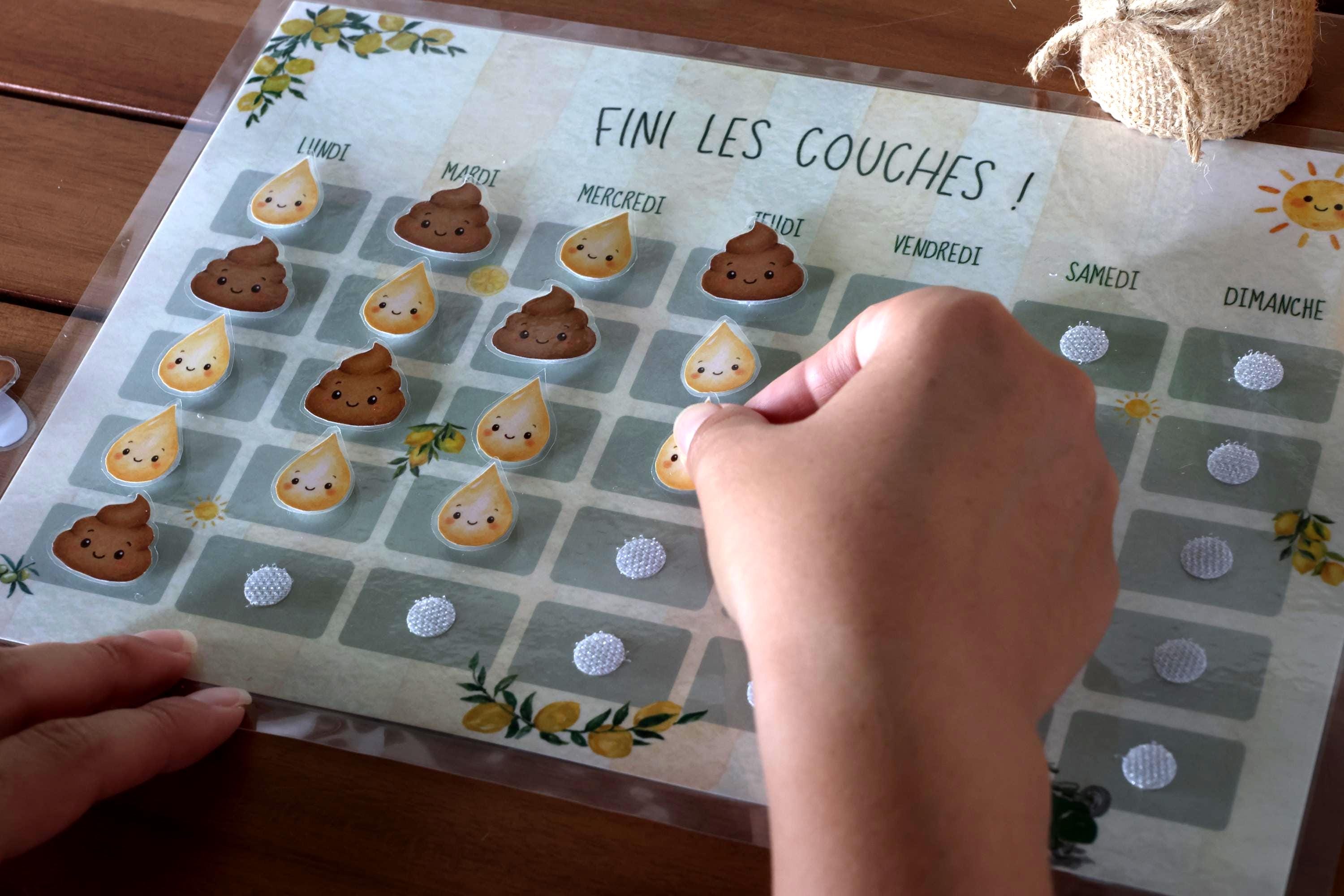 Lot De 2 Tableaux D’Apprentissage De La Propreté – Supports Visuels, Autocollants, Cartes De Communication – Garçons