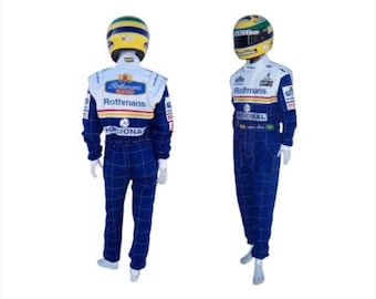Combinaison de course Rothmans d'Ayrton Senna (homologuée CIK/FIA) de 1994